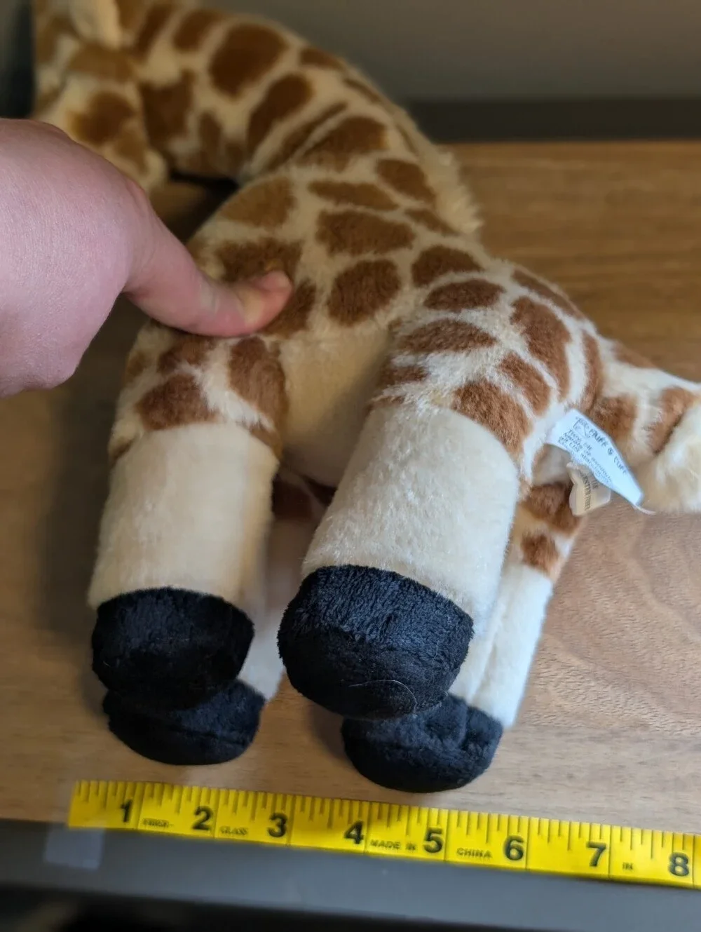 Fluff & Tuff Nelly Giraffe Durable Squeaker Medium Dog Toy 13